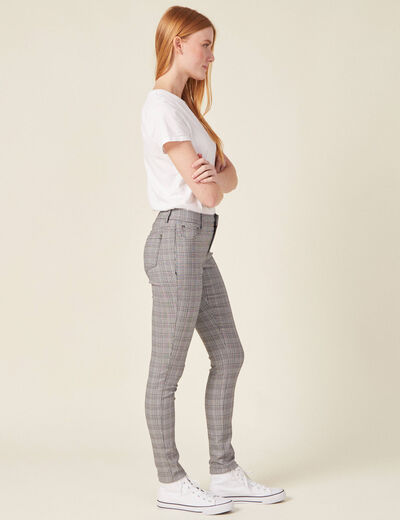 Pantalon skinny gris femme