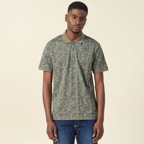 Polo éco-responsable vert kaki homme