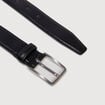 Ceinture fine noir homme