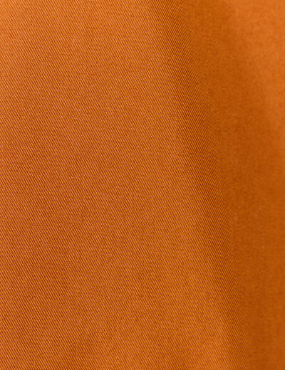 Parka oversize à capuche camel femme