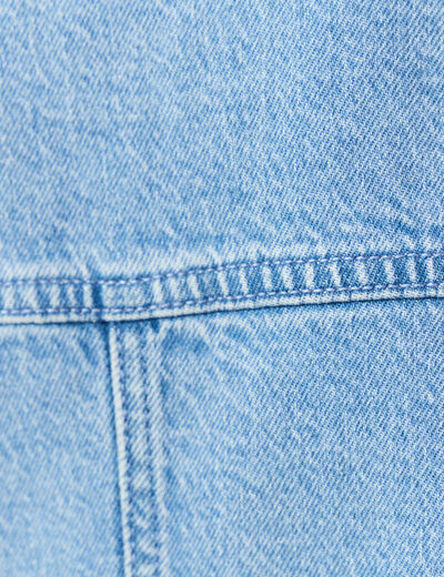 Blouson boutonné en jean denim used femme