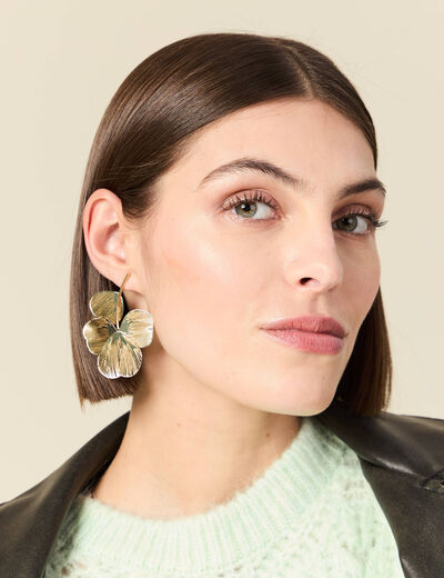 Boucles d'oreilles couleur or femme