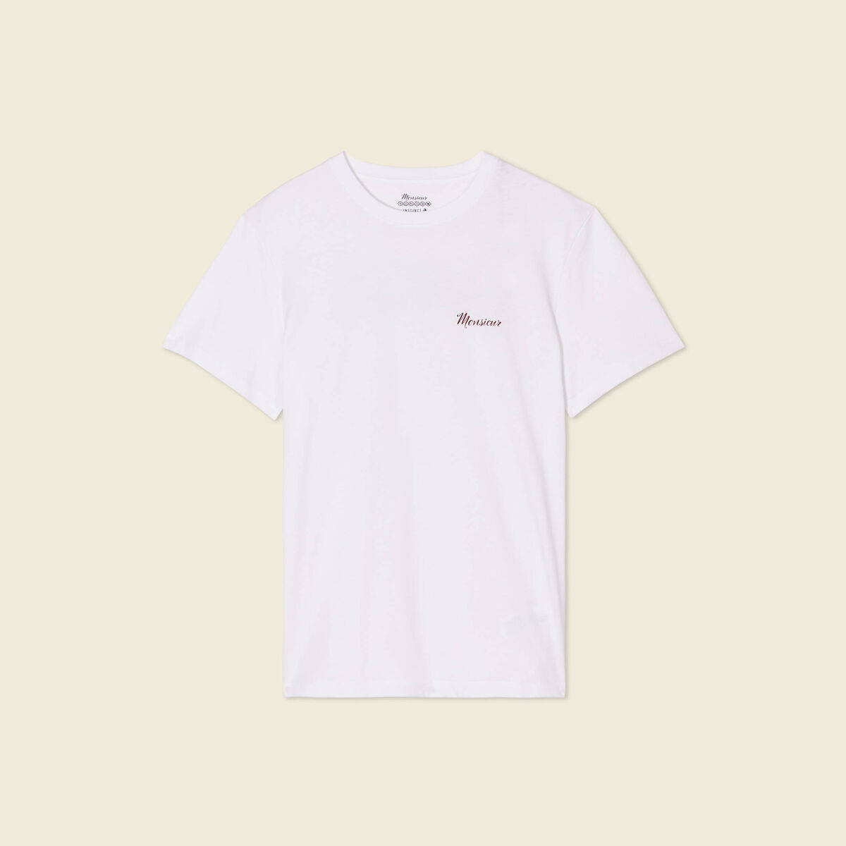 T-shirt éco-responsable blanc homme