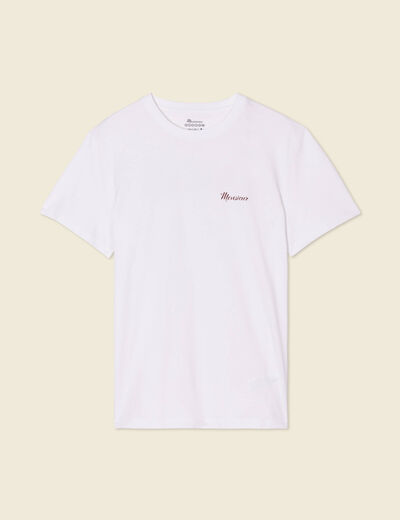 T-shirt éco-responsable blanc homme