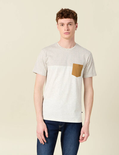 T-shirt manches courtes blanc homme