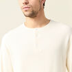 T-shirt manches longues ecru homme