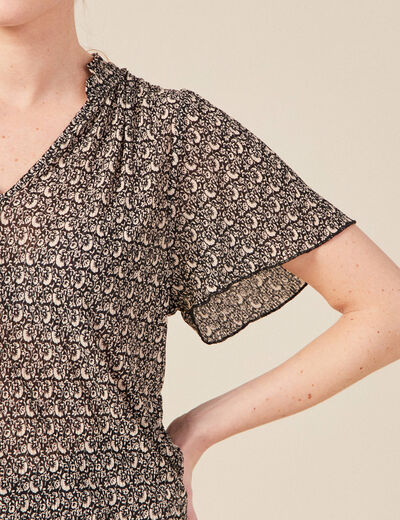 T-shirt éco-responsable noir femme