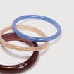 Set de 3 bracelets bleu clair femme