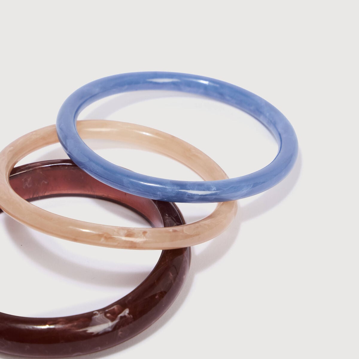 Set de 3 bracelets bleu clair femme