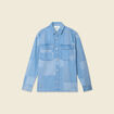 Surchemise en jean denim bleach homme