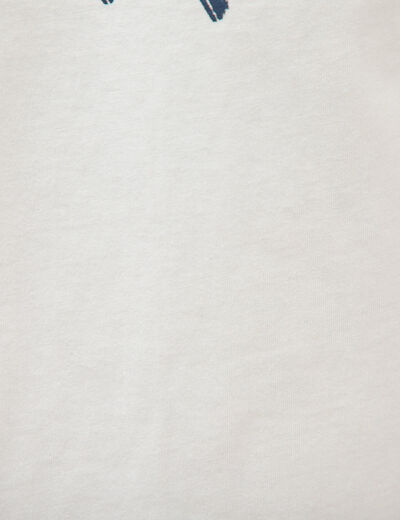 T-shirt en coton ecru homme