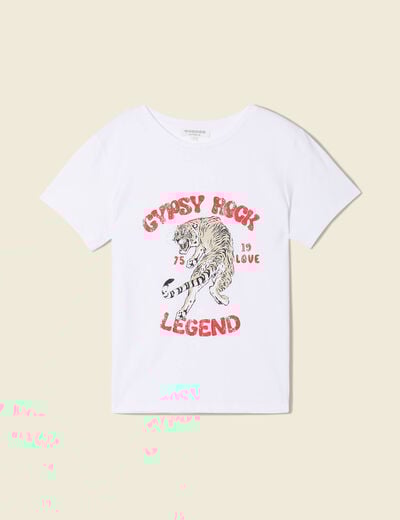 T-shirt éco-responsable blanc femme