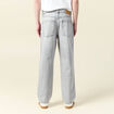 Jeans large relaxed denim snow gris homme