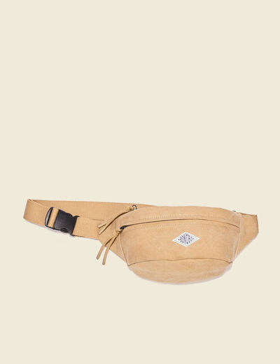 Sac banane beige homme
