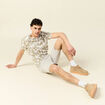 T-shirt manches courtes beige homme