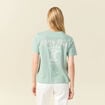 T-shirt manches courtes vert pastel femme