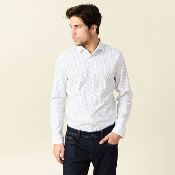 Chemise éco-responsable blanc homme