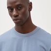T-shirt en coton manches courtes bleu gris homme