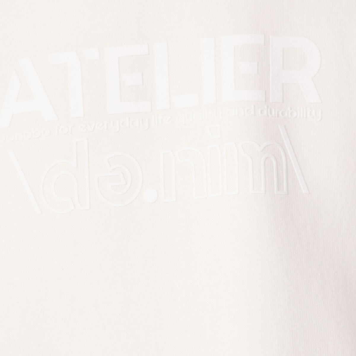 Sweat à capuche ecru homme
