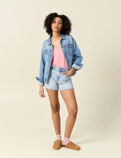 Débardeur sans manches rose femme