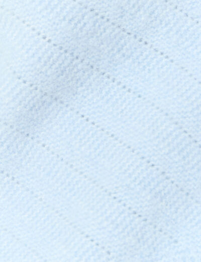 Gilet manches 3/4 bleu gris femme