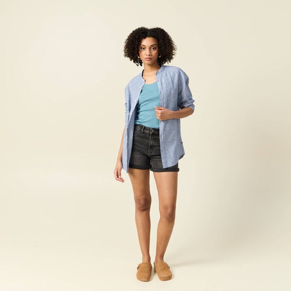 debardeur femme uni col arrondi instinct bleu gris femme Débardeur femme uni col arrondi Instinct bleu gris femme