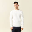 Pull éco-responsable ecru homme