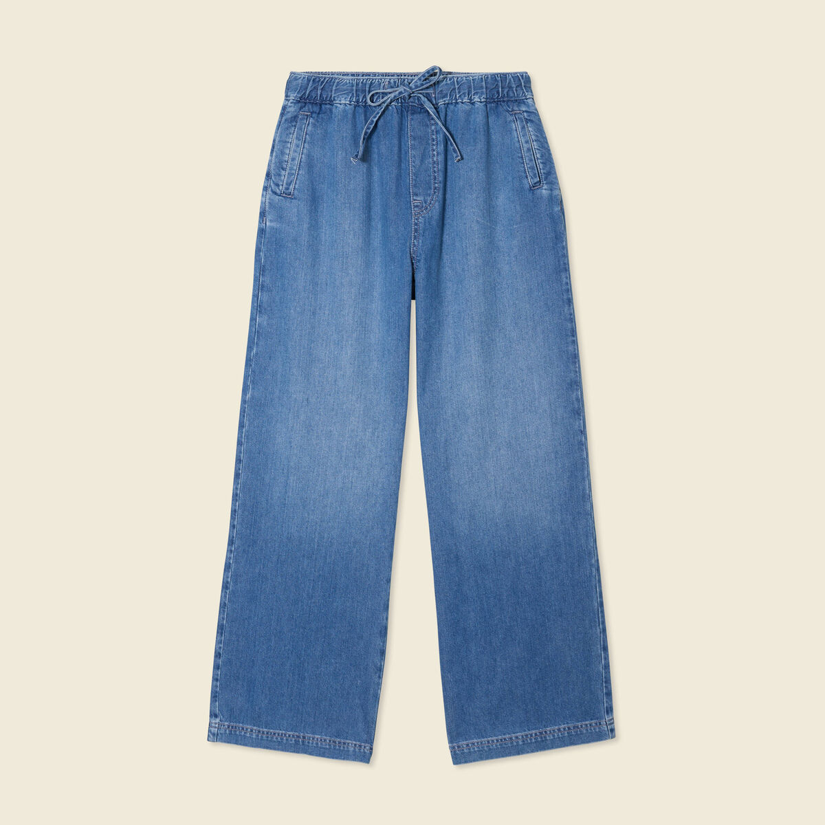 Jeans jogging élastiqué denim used femme