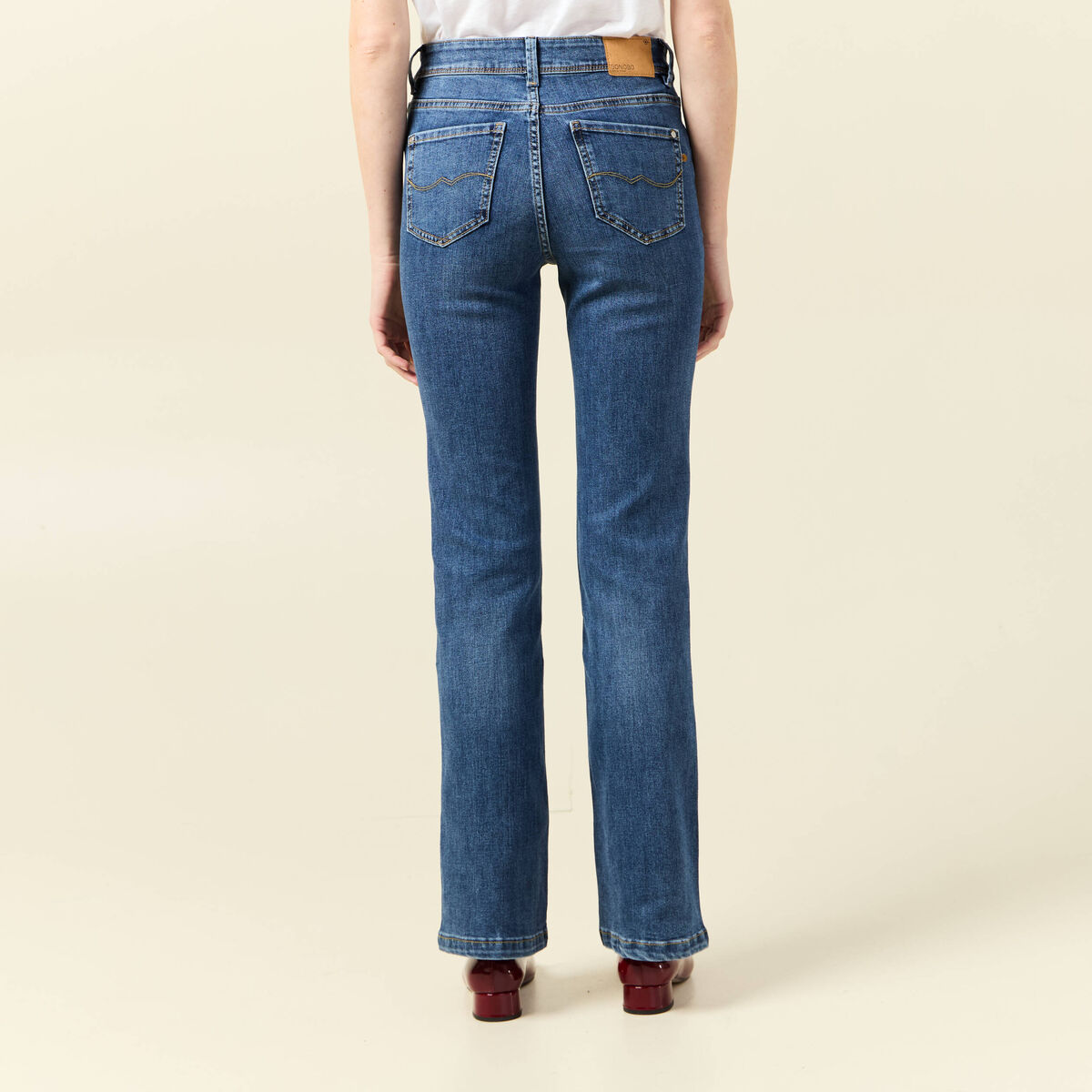 Jeans Yoko - bootcut denim stone femme
