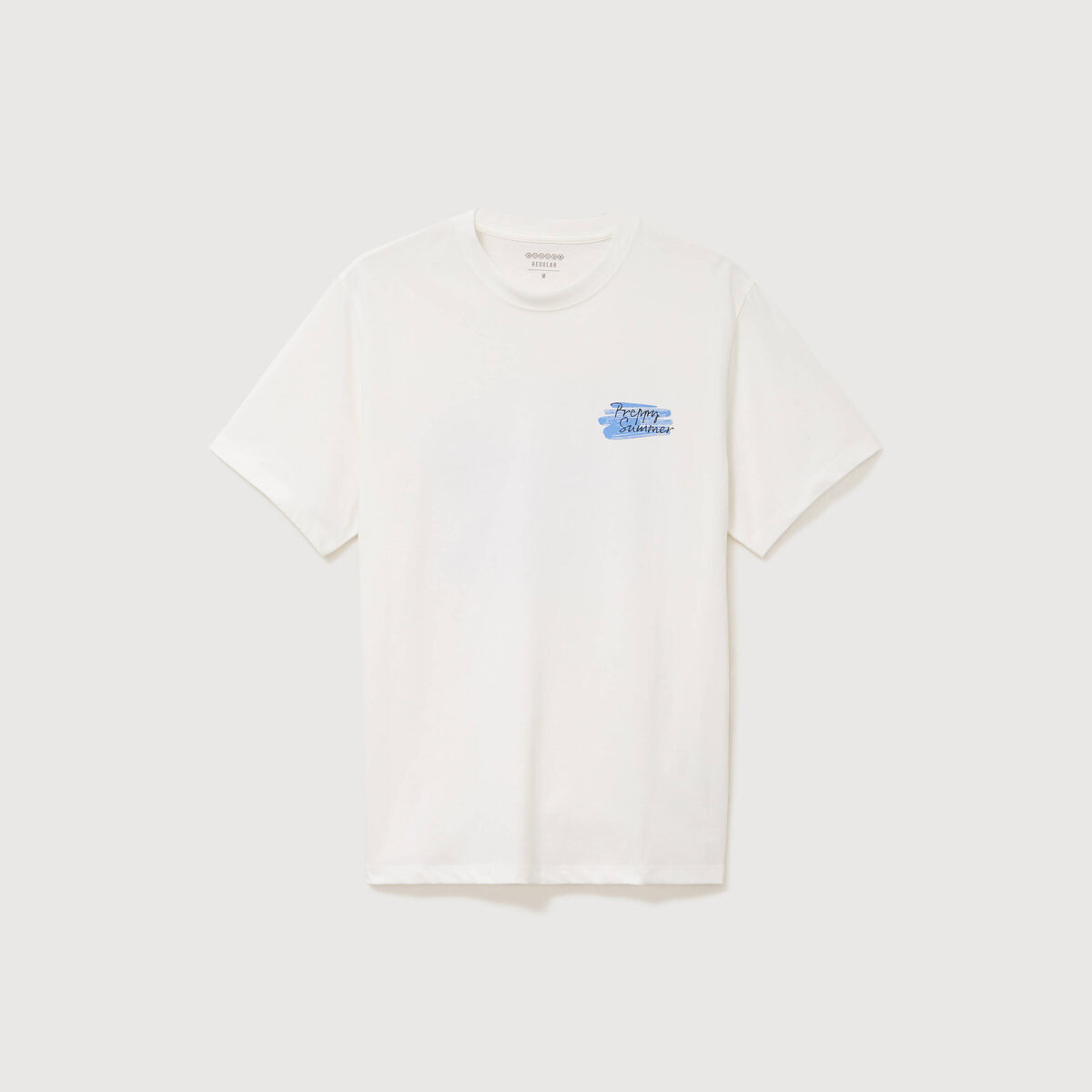 T-shirt en coton ecru homme