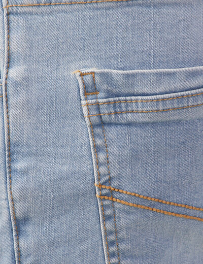 Jeans slim éco-responsable denim bleach homme