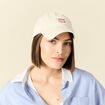 Casquette brodée creme femme