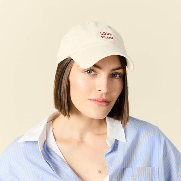 casquette brodee creme femme Casquette brodée creme femme