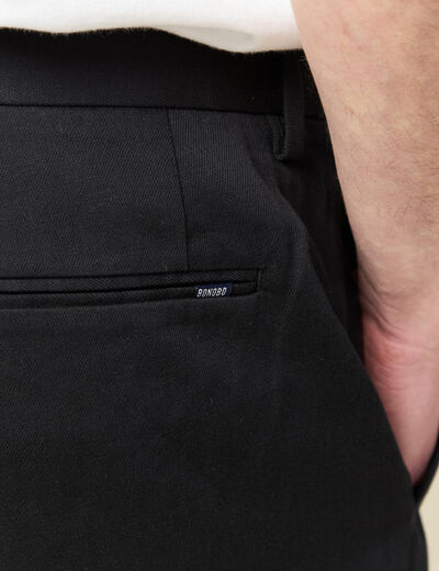 Pantalon chino noir homme