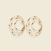 Boucles d'oreilles couleur or femme