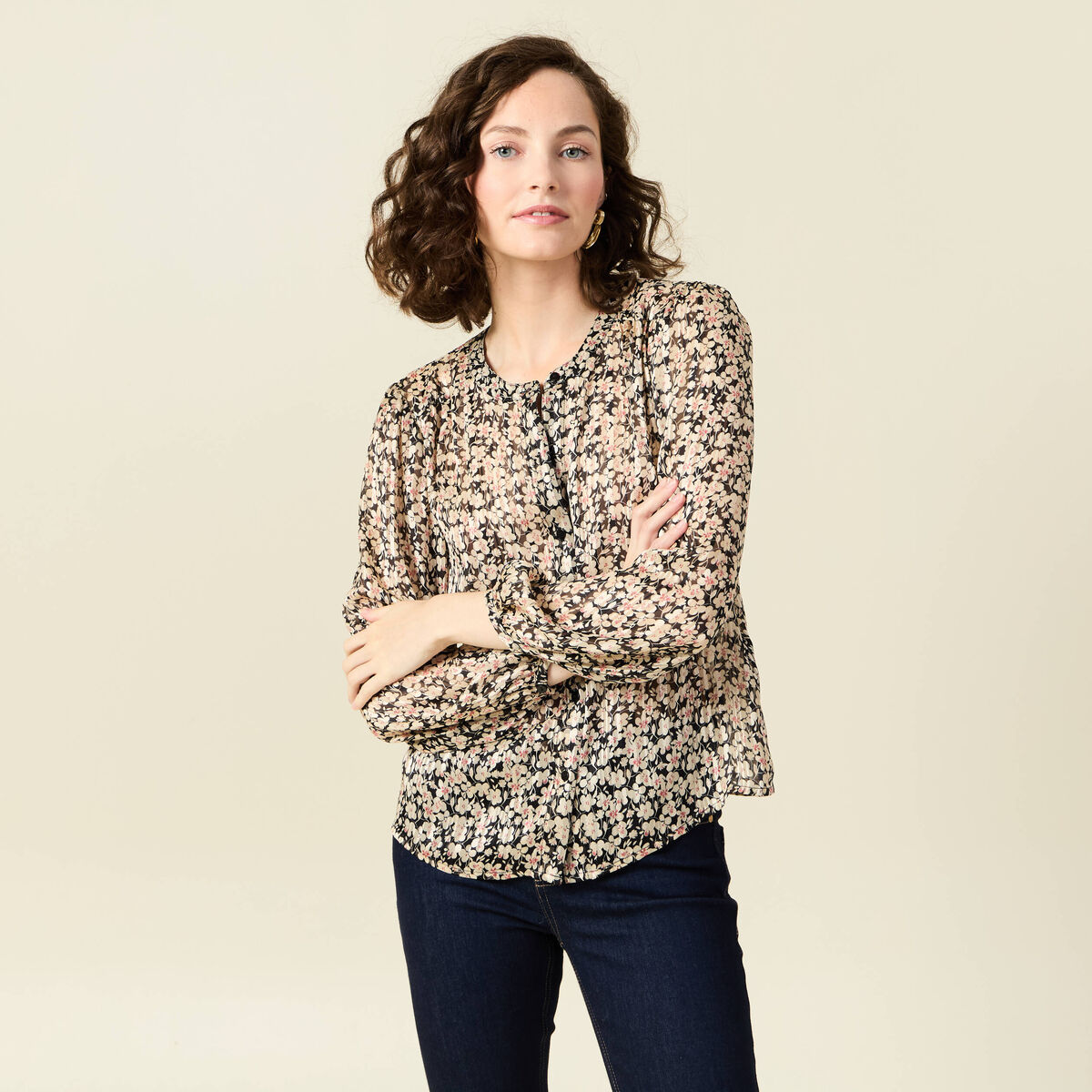 Chemise éco-responsable noir femme