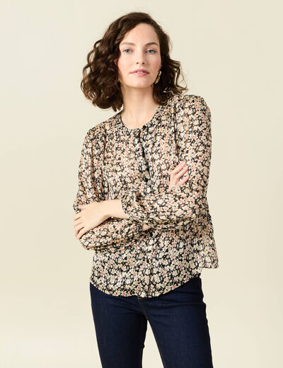 Chemise éco-responsable noir femme