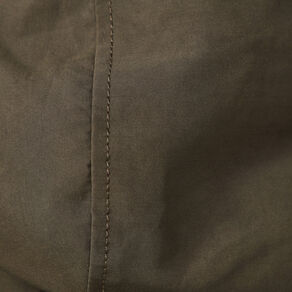 Parka droite à capuche vert kaki homme