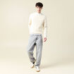 Jeans large relaxed denim snow gris homme