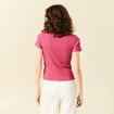 T-shirt manches courtes vieux rose femme