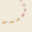 Collier multirangs à perles ecru femme