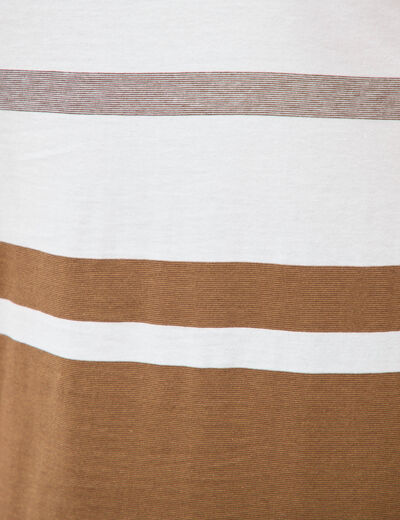 T-shirt manches courtes taupe homme