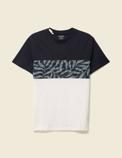 T-shirt manches courtes bleu marine homme