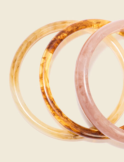 Lot 3 bracelets creme femme