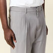 Pantalon chino large gris foncé homme