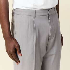 Pantalon chino large gris foncé homme