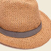 Chapeau d'été tressé sable homme