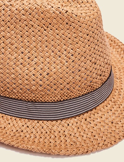 Chapeau d'été tressé sable homme