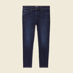 Jeans tapered 5 poches denim brut homme