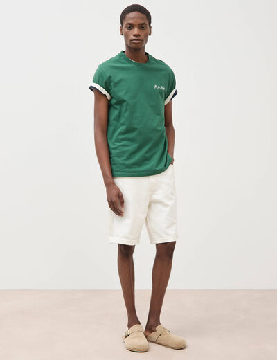 T-shirt en coton vert homme